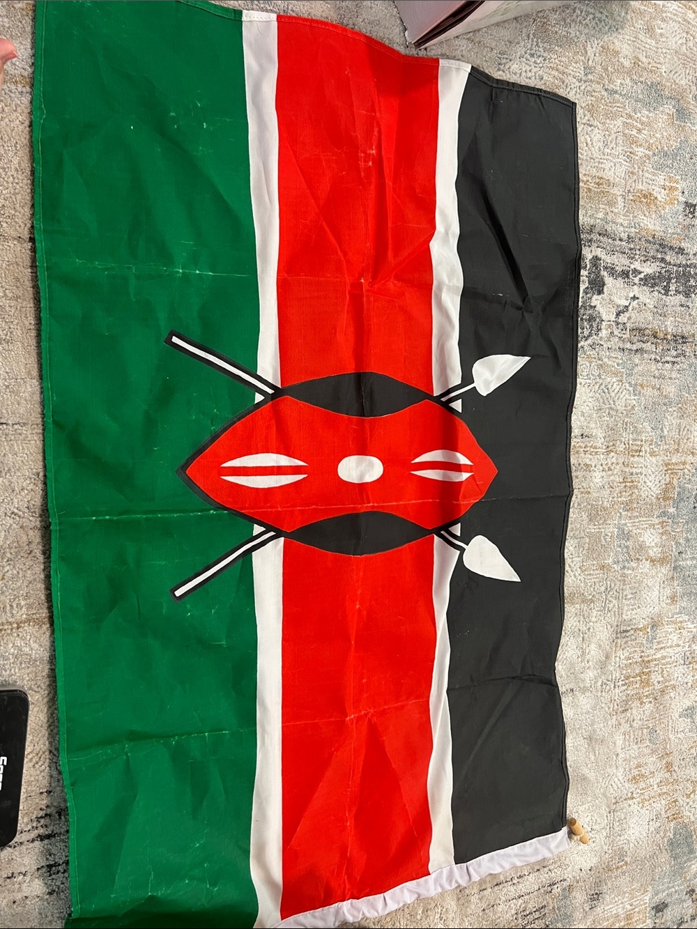 Full size Kenya flag used condition z92